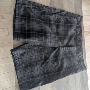 Fila Sport Black Plaid Shorts